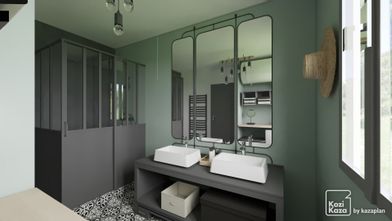 Idea bathroom industrial spirit 3D 1