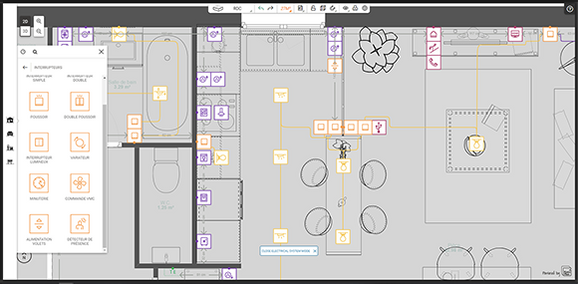 Example of Kitchen electrical plan