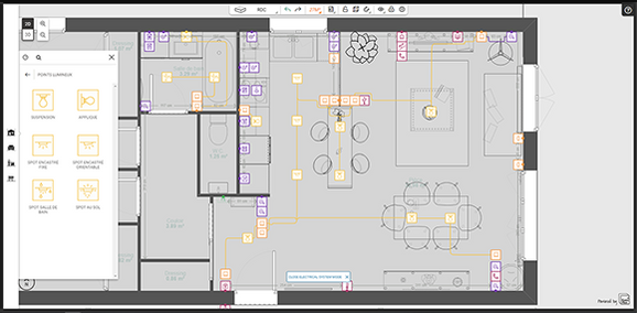 Example of a house electrical plan