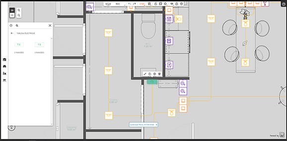 Example of an electrical panel diagram