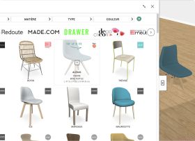 Bibliothèque 3D de mobilier pour aménager son intérieur avec des vrais modèles