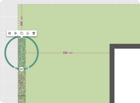 Paso 3: Diseña tu espacio: agrega vallas, portones y setos. Coloque su caseta de jardín, su cochera, etc.