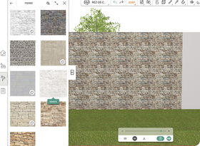 Step 4: Choose the materials for the front of your house, the flooring for your terrace and the roof for an even more realistic look.