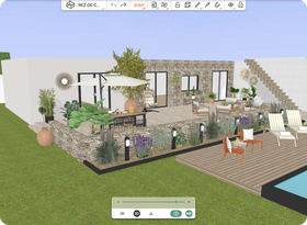 Step 6: Finalise your 3D plan by adding plantings