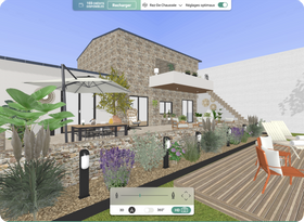 Step 7: Get a quick preview of your exterior, in which you can move around or order an HD image for a photorealistic rendering of your garden and/or terrace