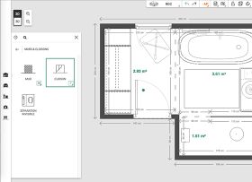 Paso 1: Diseña tu baño en 2D